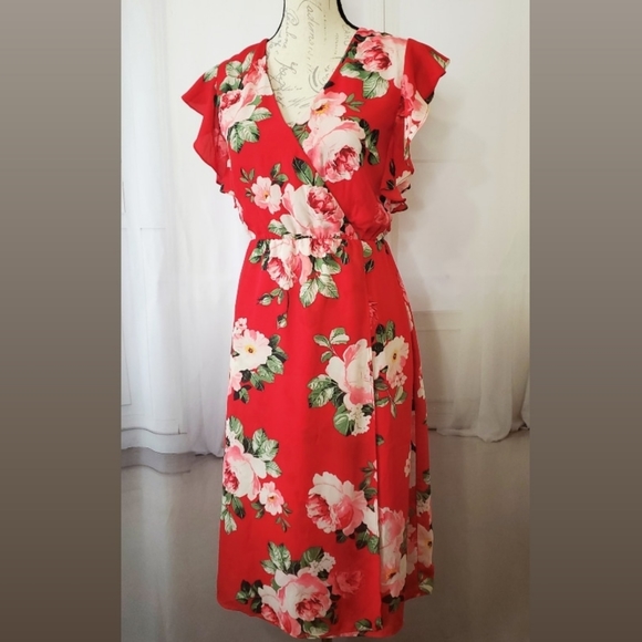 NWOT Nordstrom Socialite Floral Print Dress - Picture 7 of 7